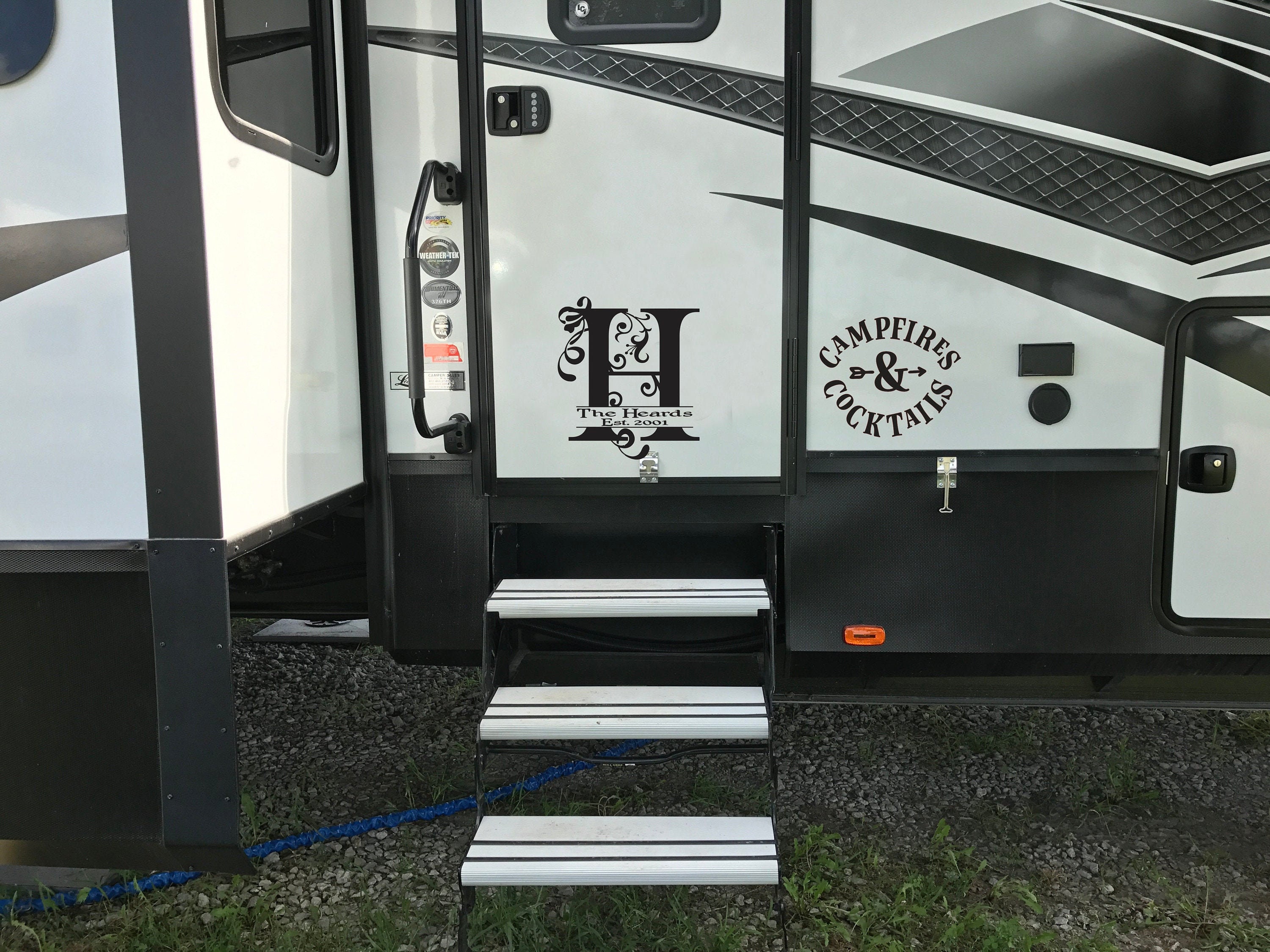 Campfires Cocktails Decal Camper Decal RV Vinyl Decal Etsy