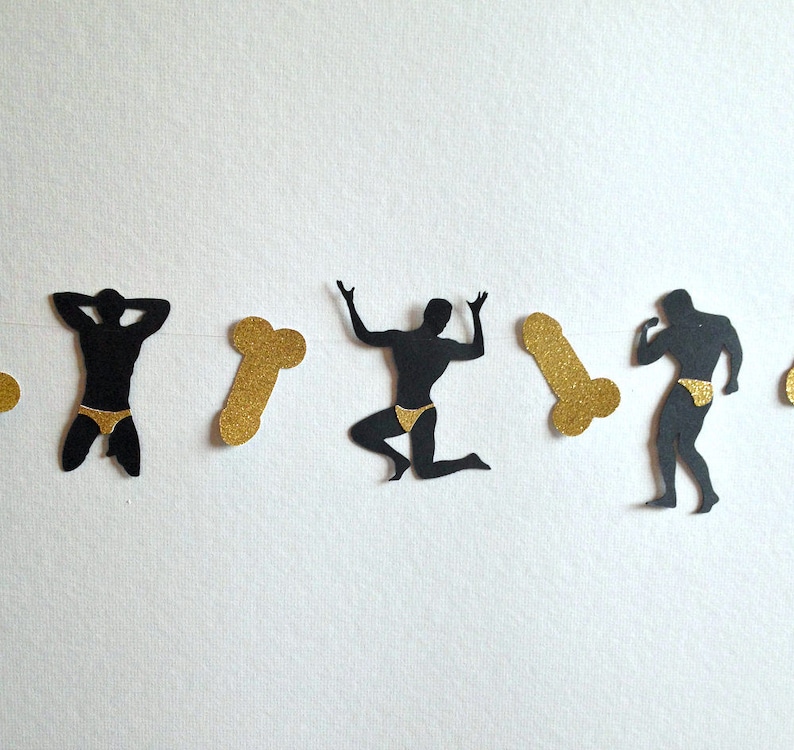 Bachelorette Party Garland Male Stripper Garland Bachelorette Party Supplies Bachelorette Party Decoration