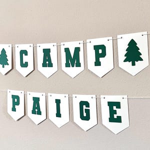 Custom Retro Camp Banner, Camp bachelorette Banner, Last Trail Before the Veil