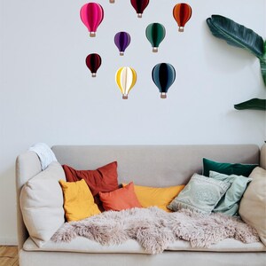 3D Hot Air Balloons Wall Decoration