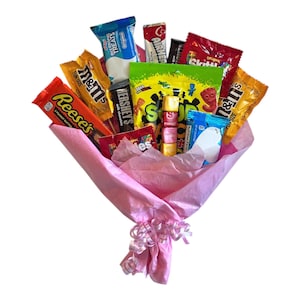 Mixed Candy Chocolate Bouquet Arrangement for Birthday Graduation Recital Thank You Congratulations Dorm Gift
