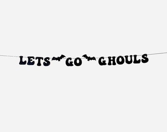 Let’s Go Ghouls Halloween Boochelorette Party Banner, Halloween Bachelorette Party Decoration, Witchy Bachelorette, Bride or Die