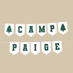 Custom Retro Camp Banner, Camp bachelorette Banner, Last Trail Before the Veil