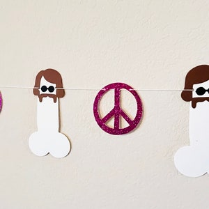 Groovy Bachelorette Party Garland, Hippie Bachelorette Party Garland Decorations, Groovy and Boozy, 70s Bachelorette