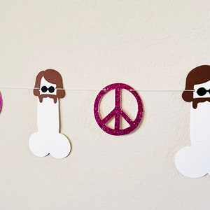 Groovy Bachelorette Party Garland | Hippie Bachelorette Party Garland Decorations Groovy and Boozy 70s Bachelorette