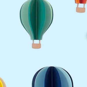 3D paper Hot Air Balloons