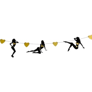Stripper Bachelor bachelorette Banner, Garland, Stripper Garland, Bachelor Party Banner, Bachelorette Party Banner