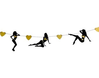 Stripper Garland: Sassy Bachelorette Party Banner