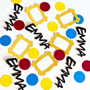 Friends Party Confetti, Friends Birthday Party Decorations, Friends Bachelorette Party Supplies, Custom Name Confetti, 90s party decoration
