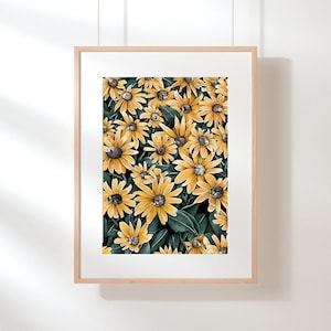 Brown tabby illustration Tiger cat flower painting cat lover gift Tiger cat gift Botanical cat painting Cat print  for cat lover Cat