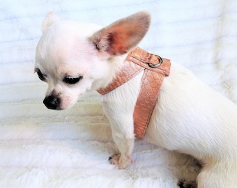 Leather Dog Harness, Choke Free Dog Harness, Dog Harness for Small Dogs, Chihuahua Harness, Yorkie Harness, Maltese Harness, Poodle Harness