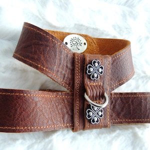 Small Dog Harness, Leather Dog Harness, Brown Dog Harness, Handmade Dog Harness, Pet Harness, Animal Friedly, Ultrasoft Leather Dog Harness