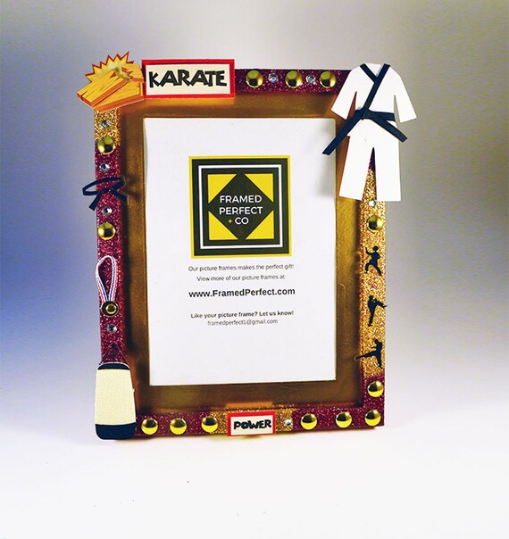 Karate and Martial Arts Themed Picture Frame Gift for Karate Etsy