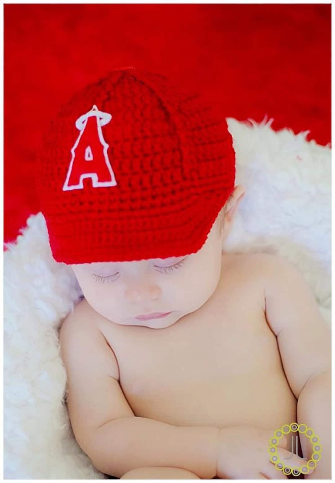Newborn Baby ANAHEIM ANGELS Baseball Cap Hat Custom Made Etsy