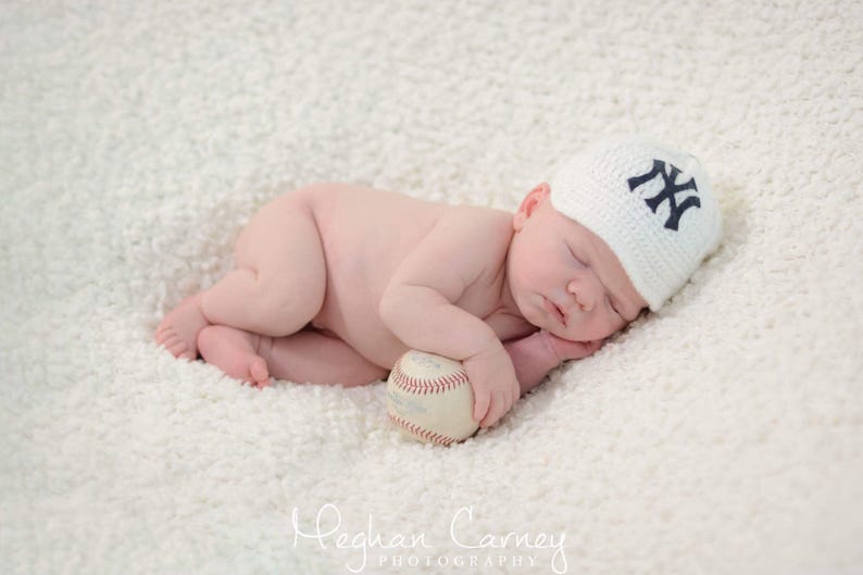 Newborn Baby NEW YORK YANKEES Baseball Cap Hat Custom Made Etsy