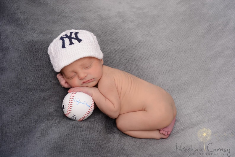 Newborn Baby NEW YORK YANKEES Baseball Cap Hat Custom Made Etsy