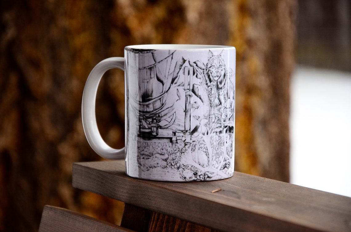 Wildlife Coffee Mug Etsy