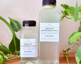 Recambio de spray de aromaterapia Dream On / Bruma para dormir de lavanda y manzanilla (8 oz/16 oz)