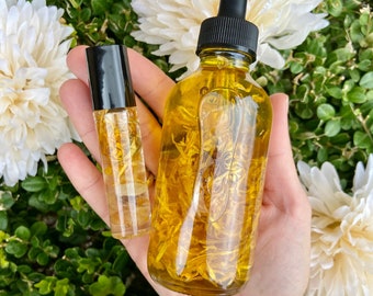 Herbal Infused Body Oil & Roller | Vegan, Natural Skincare Set