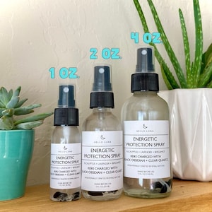 Energetic Protection Spray || Reiki Charged Empath Protection Spray || Crystal Infused Protection Spray || Essential Oil Room Spray image 2
