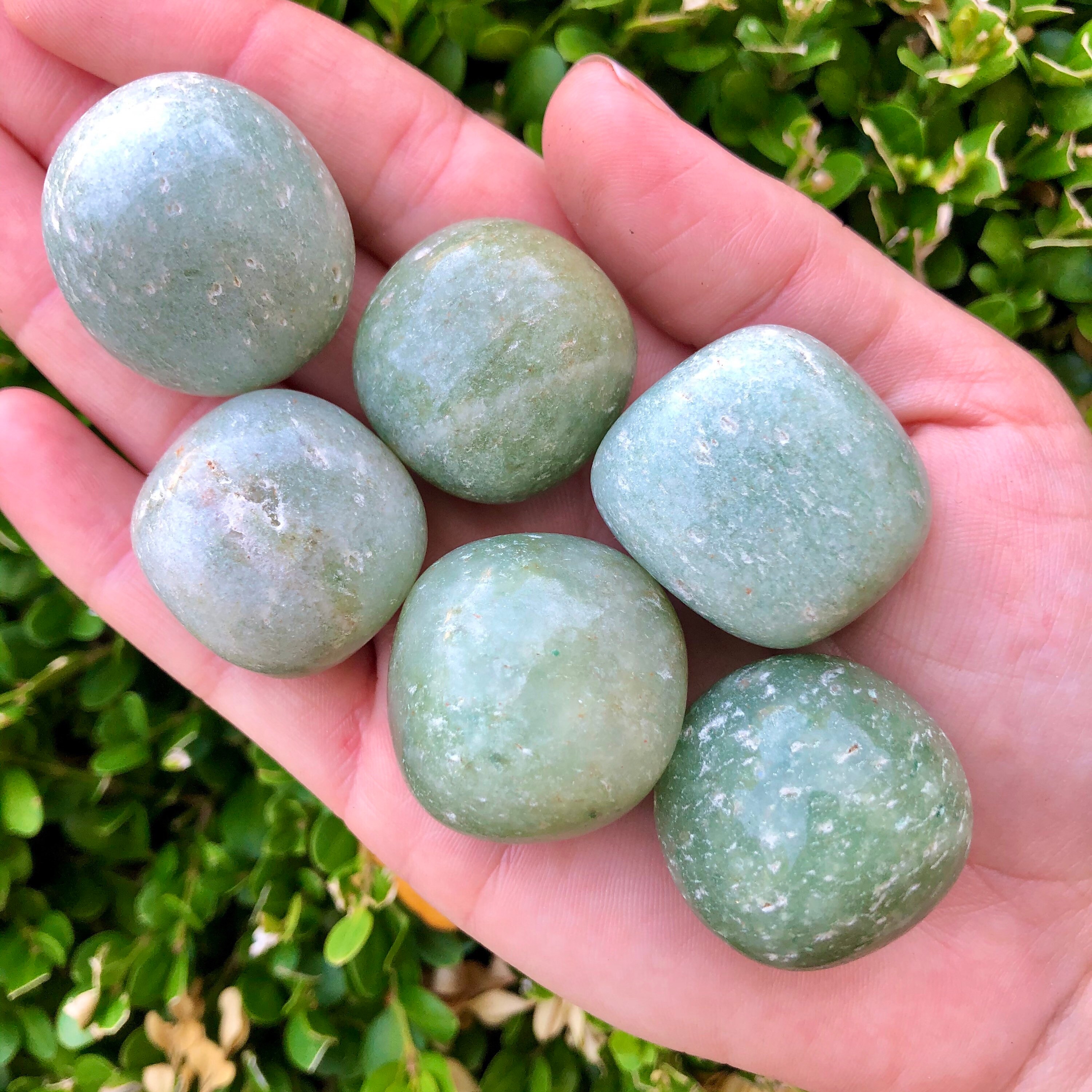 Tumbled Green Aventurine Tumbled Light Green Aventurine Etsy