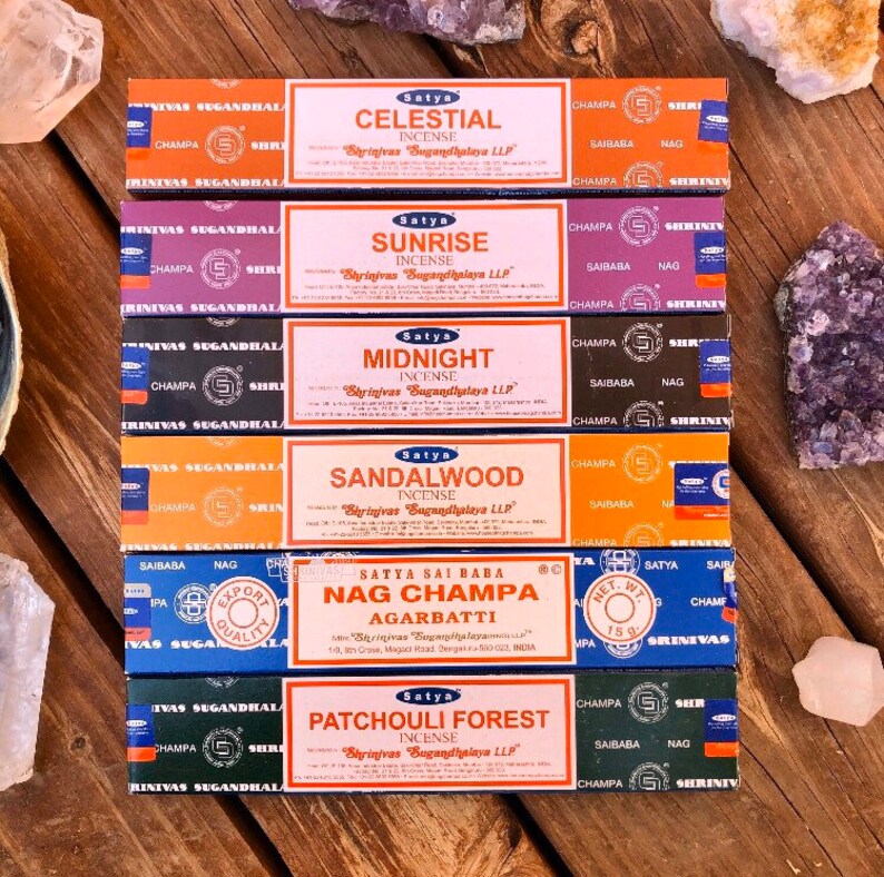 Satya Incense Sticks Satya Brand Incense Nag Champa Etsy