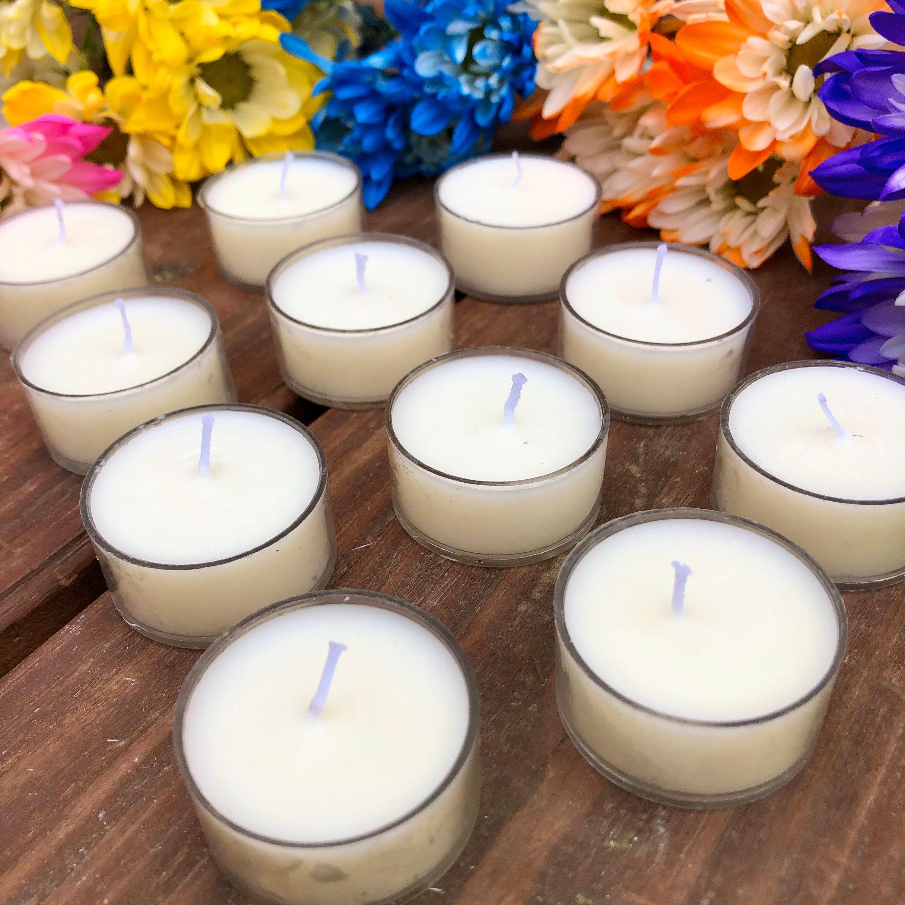 Satya Scented Tea Light Candles Soy Tea Light Candles Etsy