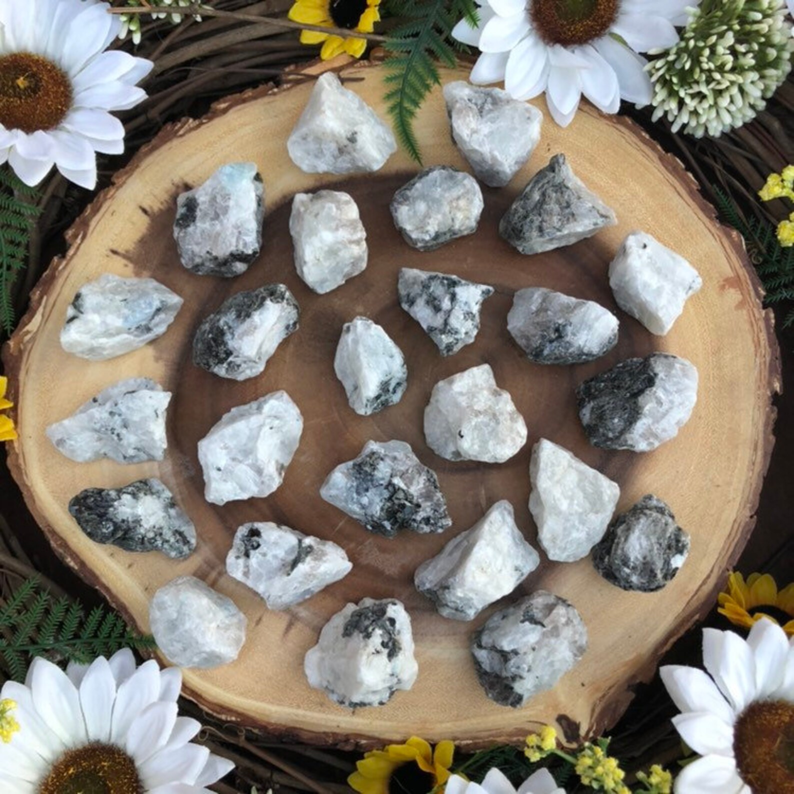 Rough Rainbow Moonstone Indian Moonstone Crystal Healing Etsy