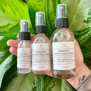 Energetic Protection Spray || Reiki Charged Empath Protection Spray || Crystal Infused Protection Spray || Essential Oil Room Spray image 4