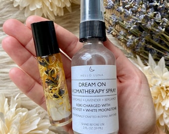 Reiki Infused Aromatherapy Set: Lavender, Chamomile Sleep Support