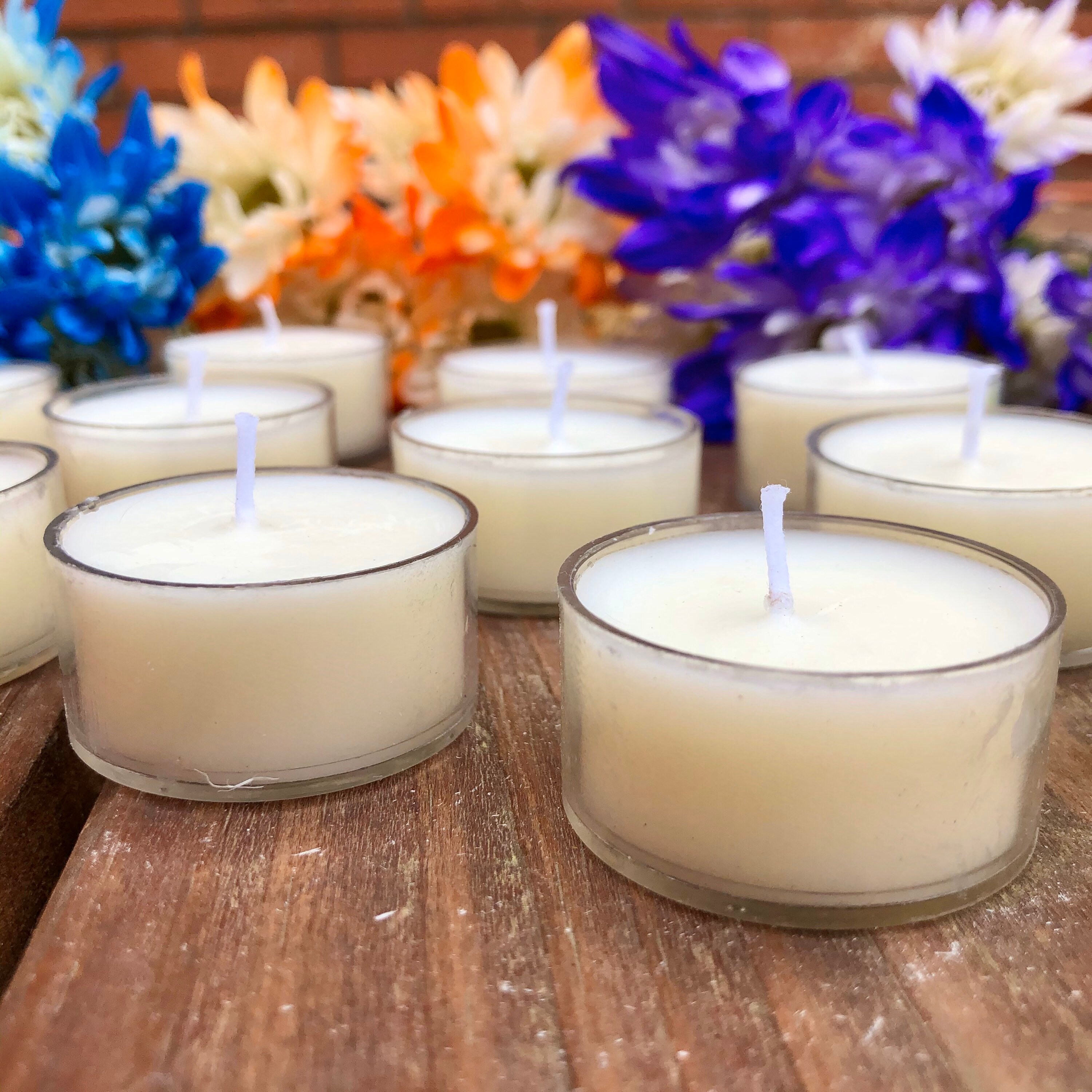 Satya Scented Tea Light Candles Soy Tea Light Candles Etsy