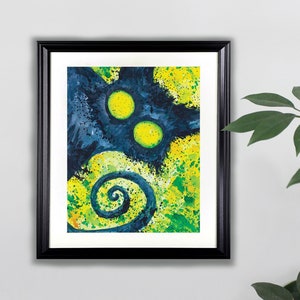 Dark Sprite Watercolor Art Print- 8x10  |  Cat, Animals, Painting
