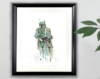 アート工房kダブルローリングスターk 
Art Studio K-2SO 水彩アートプリント - 8x10 | スターウォーズ、ローグワン