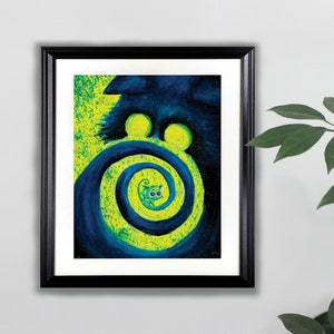 Chasing Your Tail Watercolor Art Print- 8x10  |  Cat, Animals, Painting