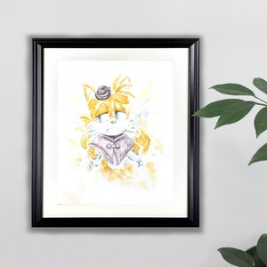 Tails Watercolor Art Print- 8x10  |  The Murder of Sonic the Hedgehog
