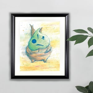 Makar Watercolor Art Print- 8x10  |  Legend of Zelda, Wind Waker, Korok, Painting