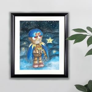 Geno Watercolor Art Print- 8x10  |  Super Mario RPG, Nintendo, Painting