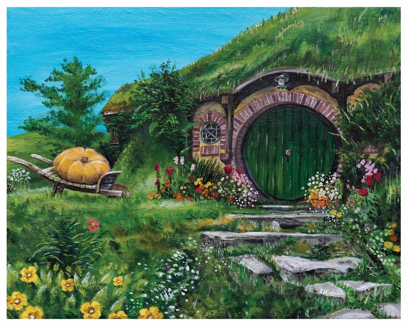 Bag End Acrylic Art Print 8x10 Lord of the Rings the Etsy