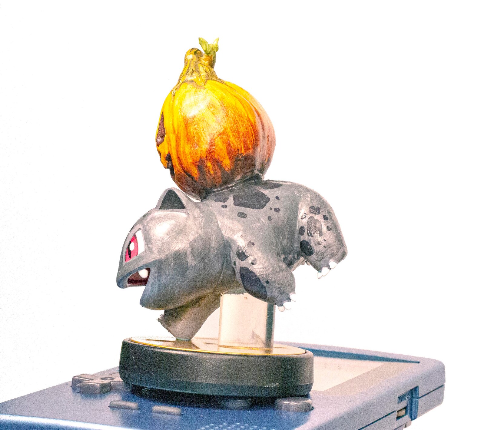 Pumpkin Bulbasaur Custom Amiibo Pokemon Nintendo Etsy