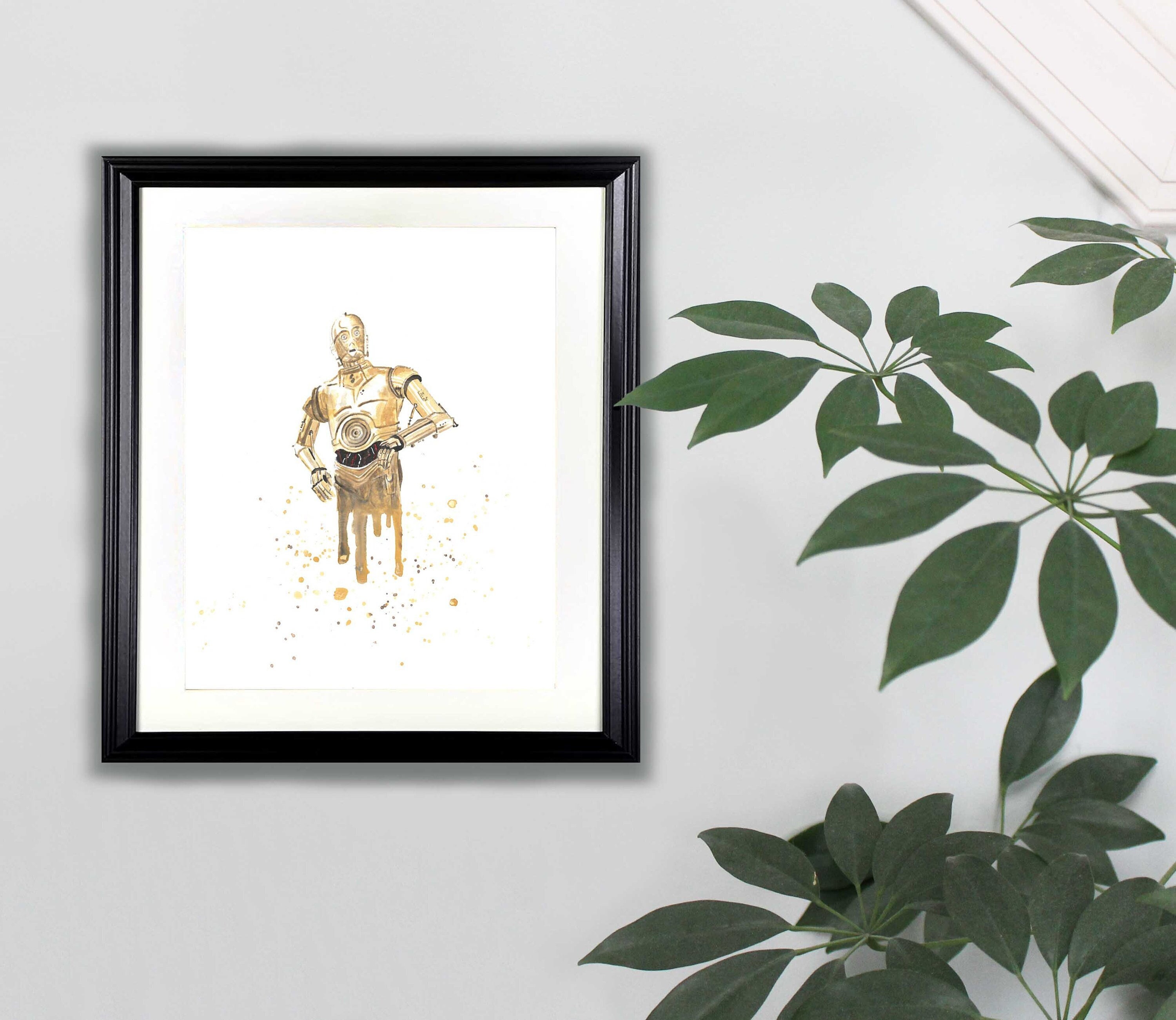 C-3PO Watercolor Art Print- 8x10 | Star Wars, Painting - Etsy