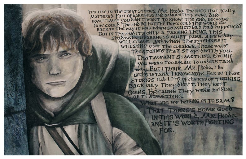 Samwise Gamgee Acryl Art Print Lord of the Rings Sean Etsy Samwise Gamgee Acryl Art Print Lord of the Rings Sean Etsy