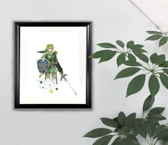 Link Watercolor Art Print- 8x10 Legend of Zelda, Nintendo, Super Smash  Bros, Painting