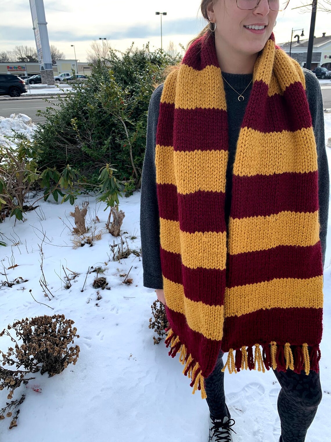 Knitting Pattern Harry Potter Scarf Knitting Pattern Striped Etsy