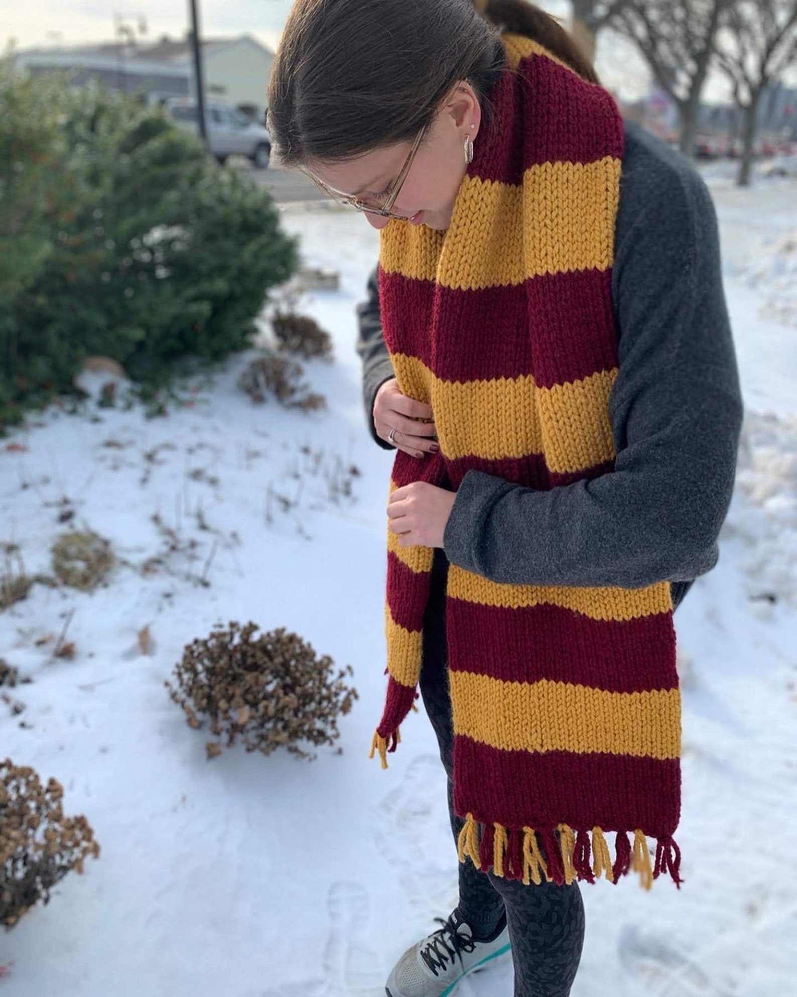 Knitting Pattern Harry Potter Scarf Knitting Pattern Striped Etsy