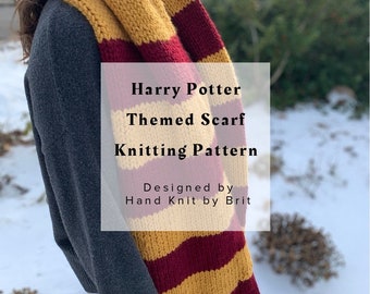 One Size Hogwarts Harry Potter Hufflepuff House Jacquard Winter Kitted Scarf 