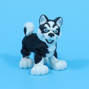 Pups met pootafdruk: husky