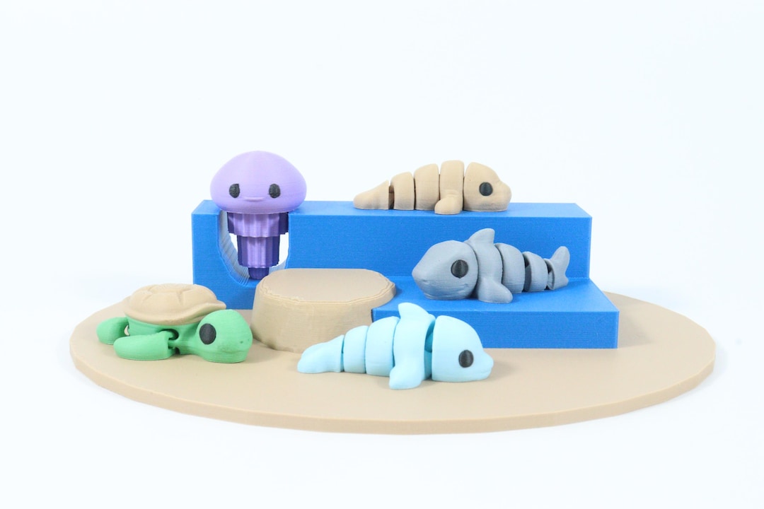 Adventure Minis - Ocean (3d-printed Mini Fidget Toys - Imaginative Play ...