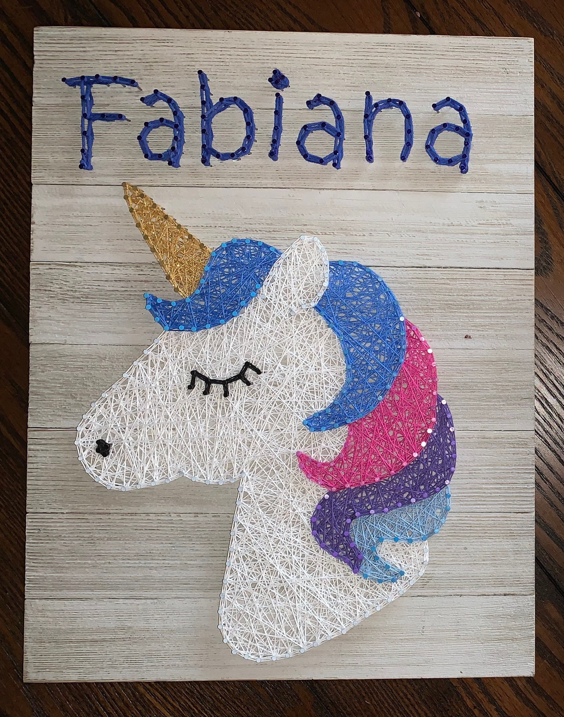Unicorn String Art Etsy