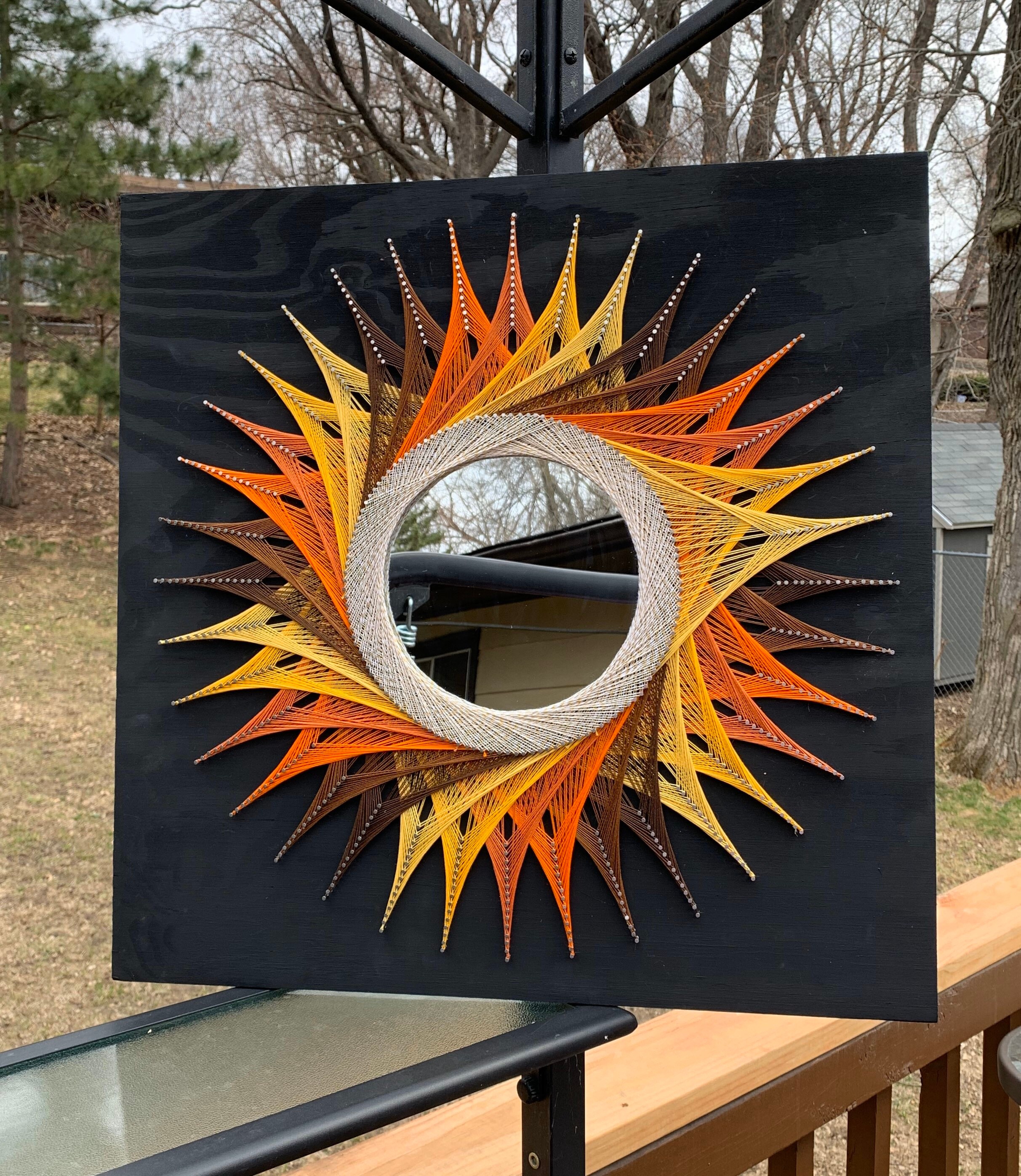 String Art Mirror Etsy