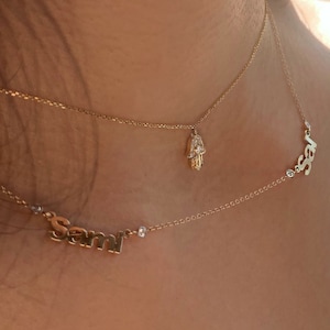 Two Name Diamond Necklace